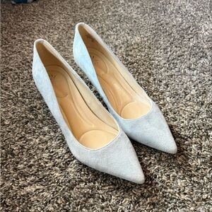 Nine West Size 8.5 Women's Light Blue Heels